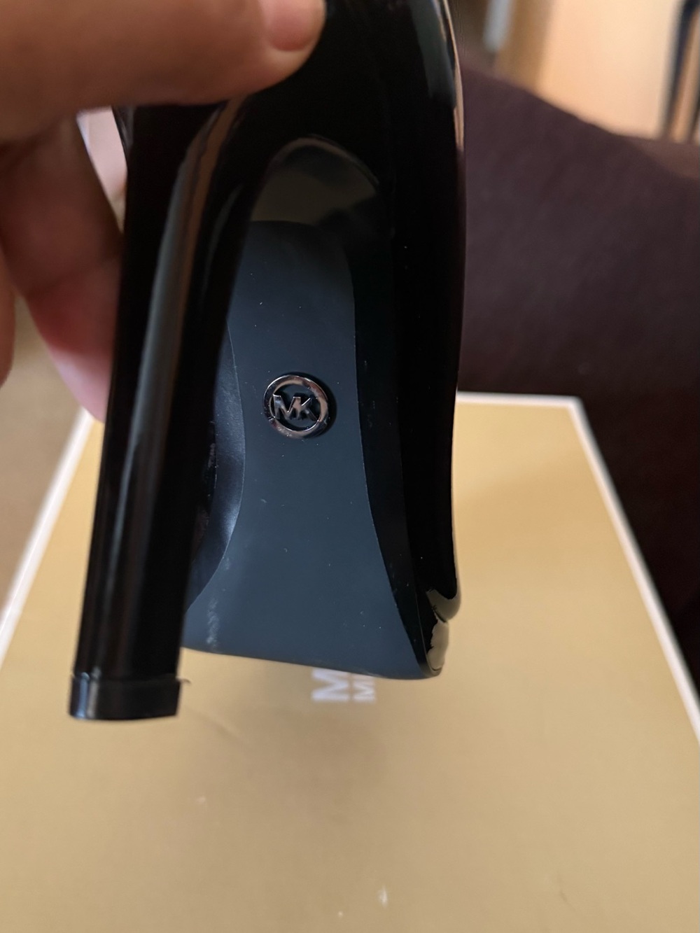 Michael Kors Black Patent Pointed Toe Pump - Picture 4 of 5